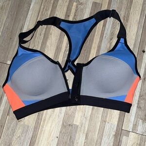 Victoria's Secret Blue, Gray, and Orange Sports Bra